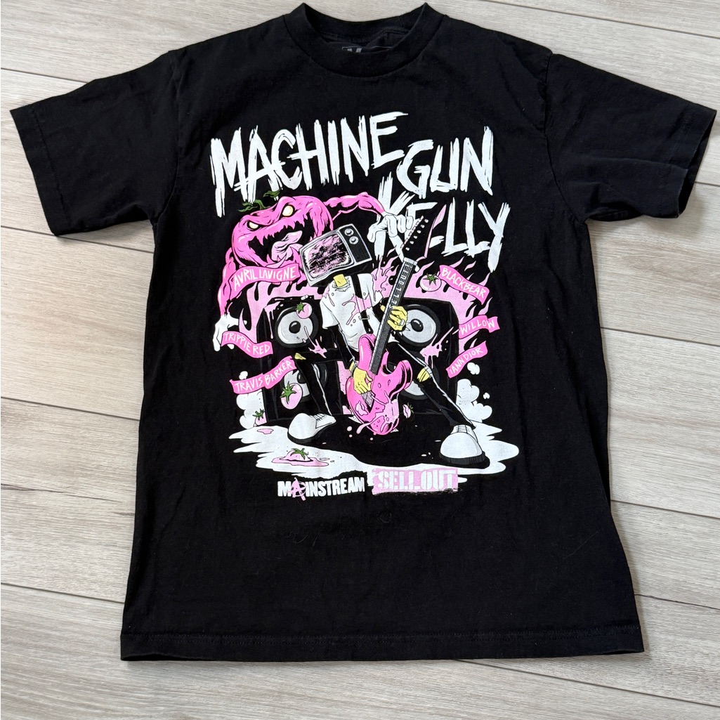 Machine Gun Kelly Mainstream Sellout Tour 2022 T-Shirt Mens Medium Black Mgk Tee